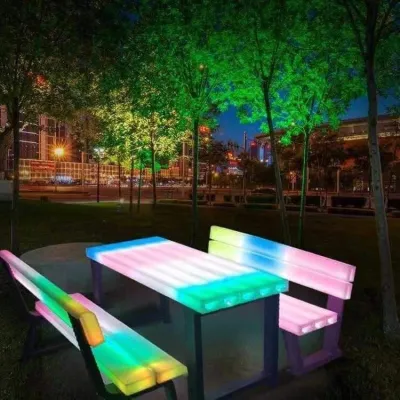 LED Tafel + banken
