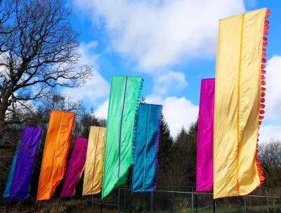 Festival Vlag Zomerse Strepen (set 5)
