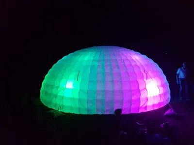 Opblaasbare Verlichte Iglo DJ booth