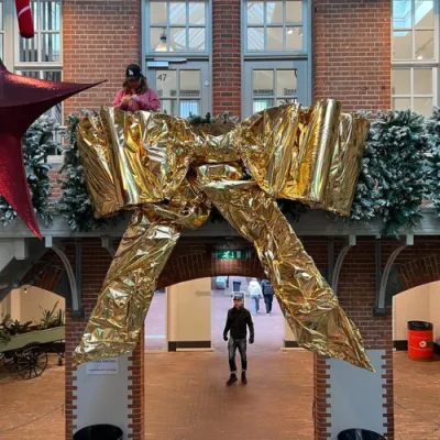 Mega gouden strik 