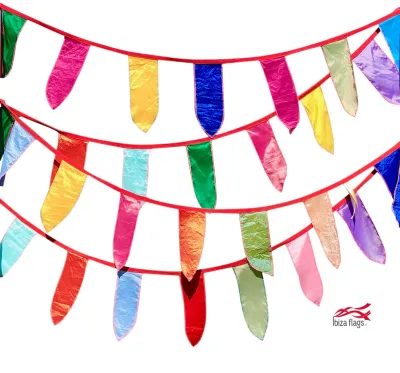 SLINGER/VLAGGETJESLIJN 10m MULTICOLOR