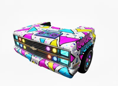 Foute Eighties Auto DJ booth